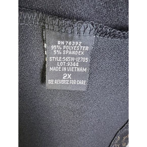 Snap Dress Woman's Size 2XL Gold Black Ruffled Sheath Lined Casual - Picture 4 of 10